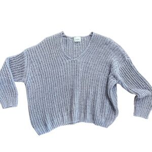 Oversized Purple Knit Sweater